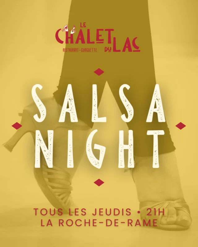 🪩 𝑳𝒆𝒔 𝒋𝒆𝒖𝒅𝒊𝒔, 𝒐𝒏 𝒅𝒂𝒏𝒔𝒆 𝒂𝒖 𝑪𝒉𝒂𝒍𝒆𝒕 𝒅𝒖 𝑳𝒂𝒄 !

Les soirées salsa sont de retour 🔥

𝑻𝒐𝒖𝒔 𝒍𝒆𝒔 𝒋𝒆𝒖𝒅𝒊𝒔 𝒂 𝒑𝒂𝒓𝒕𝒊𝒓 𝒅𝒆 𝟐𝟏𝒉, retrouvez l’association @icikdanse.05 au restaurant pour une soirée rythmée par la musique, la danse et la bonne humeur 💃🕺

Débutants, habitués de la piste ou simplement curieux : 𝒗𝒆𝒏𝒆𝒛 𝒅𝒂𝒏𝒔𝒆𝒓 𝒆𝒕 𝒑𝒓𝒐𝒇𝒊𝒕𝒆𝒓 𝒅𝒆 𝒍’𝒂𝒎𝒃𝒊𝒂𝒏𝒄𝒆 𝒂𝒖 𝒃𝒐𝒓𝒅 𝒅𝒖 𝒍𝒂𝒄 !

🍹 Côté bar : boissons et cocktails seront au rendez-vous 
🍴 À noter : 𝒑𝒂𝒔 𝒅𝒆 𝒓𝒆𝒔𝒕𝒂𝒖𝒓𝒂𝒕𝒊𝒐𝒏 𝒑𝒆𝒏𝒅𝒂𝒏𝒕 𝒍𝒆𝒔 𝒔𝒐𝒊𝒓𝒆𝒆𝒔 𝒔𝒂𝒍𝒔𝒂, la partie restaurant étant fermée.

📍 𝑳𝒂 𝑹𝒐𝒄𝒉𝒆-𝒅𝒆-𝑹𝒂𝒎𝒆
🗓️ 𝑻𝒐𝒖𝒔 𝒍𝒆𝒔 𝒋𝒆𝒖𝒅𝒊𝒔
⏰ 𝑨 𝒑𝒂𝒓𝒕𝒊𝒓 𝒅𝒆 𝟐𝟏𝒉

𝑶𝒏 𝒔𝒆 𝒓𝒆𝒕𝒓𝒐𝒖𝒗𝒆 𝒔𝒖𝒓 𝒍𝒂 𝒑𝒊𝒔𝒕𝒆 ? 💃✨

𝑳𝒆 𝑪𝒉𝒂𝒍𝒆𝒕 𝒅𝒖 𝑳𝒂𝒄 • 𝑹𝒆𝒔𝒕𝒂𝒖𝒓𝒂𝒏𝒕 & 𝑮𝒖𝒊𝒏𝒈𝒖𝒆𝒕𝒕𝒆
Ici, on mange, on trinque, on danse !
☎️ Réservation conseillée au 04•13•38•32•63
🌐 www.lechaletdulac.fr

• • • • 

#guinguette #danser #fête #salsaparty #mangerlocal